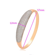 Load image into Gallery viewer, Openable Diamond Studded Copper Bangle
