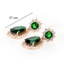 Load image into Gallery viewer, Luxury Green Emerald Earring
