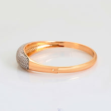 Load image into Gallery viewer, Openable Diamond Studded Copper Bangle
