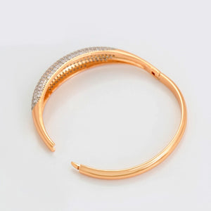 Openable Diamond Studded Copper Bangle