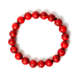 Red Feroza Beaded Bracelet