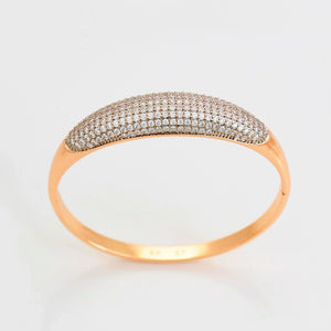 Openable Diamond Studded Copper Bangle