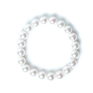 White Pearl Beaded Bracelet