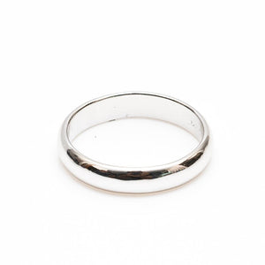 Silver Plain Band Ring