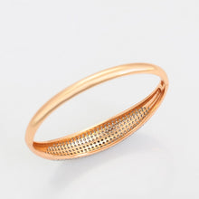 Load image into Gallery viewer, Openable Diamond Studded Copper Bangle
