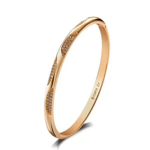 Cubic Zircon Bangle (Brass)