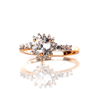 Diamond Studded Heart Ring