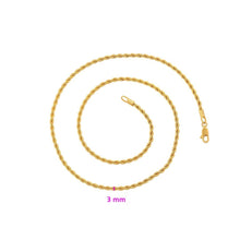 Load image into Gallery viewer, 24 Inch Twisted Gold Chain - vistoso.pk
