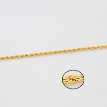 Load image into Gallery viewer, 24 Inch Twisted Gold Chain - vistoso.pk
