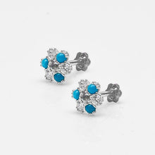 Load image into Gallery viewer, Blue Flower Nose Screw Stud - vistoso.pk
