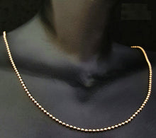 Load image into Gallery viewer, GOLD PLATED SINGLE LINE GOLD BALLS CHAIN - vistoso.pk
