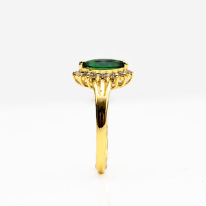 Green Emerald ring - vistoso.pk