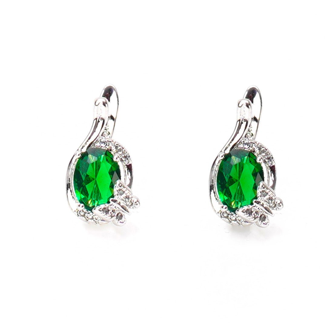 green sapphire earring - vistoso.pk