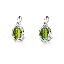 Load image into Gallery viewer, green sapphire earring - vistoso.pk
