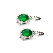 Load image into Gallery viewer, green sapphire earring - vistoso.pk
