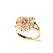 Load image into Gallery viewer, Heart Diamond Cluster Ring - vistoso.pk
