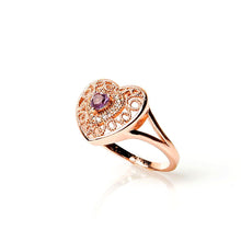 Load image into Gallery viewer, Heart Diamond Cluster Ring - vistoso.pk
