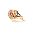 Heart Diamond Cluster Ring - vistoso.pk