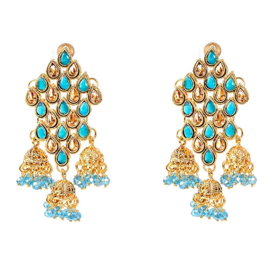 Indian Chandelier Earrings - vistoso.pk