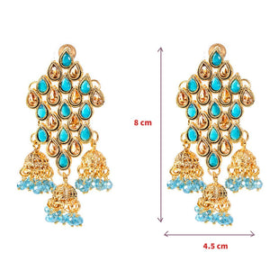 Indian Chandelier Earrings - vistoso.pk