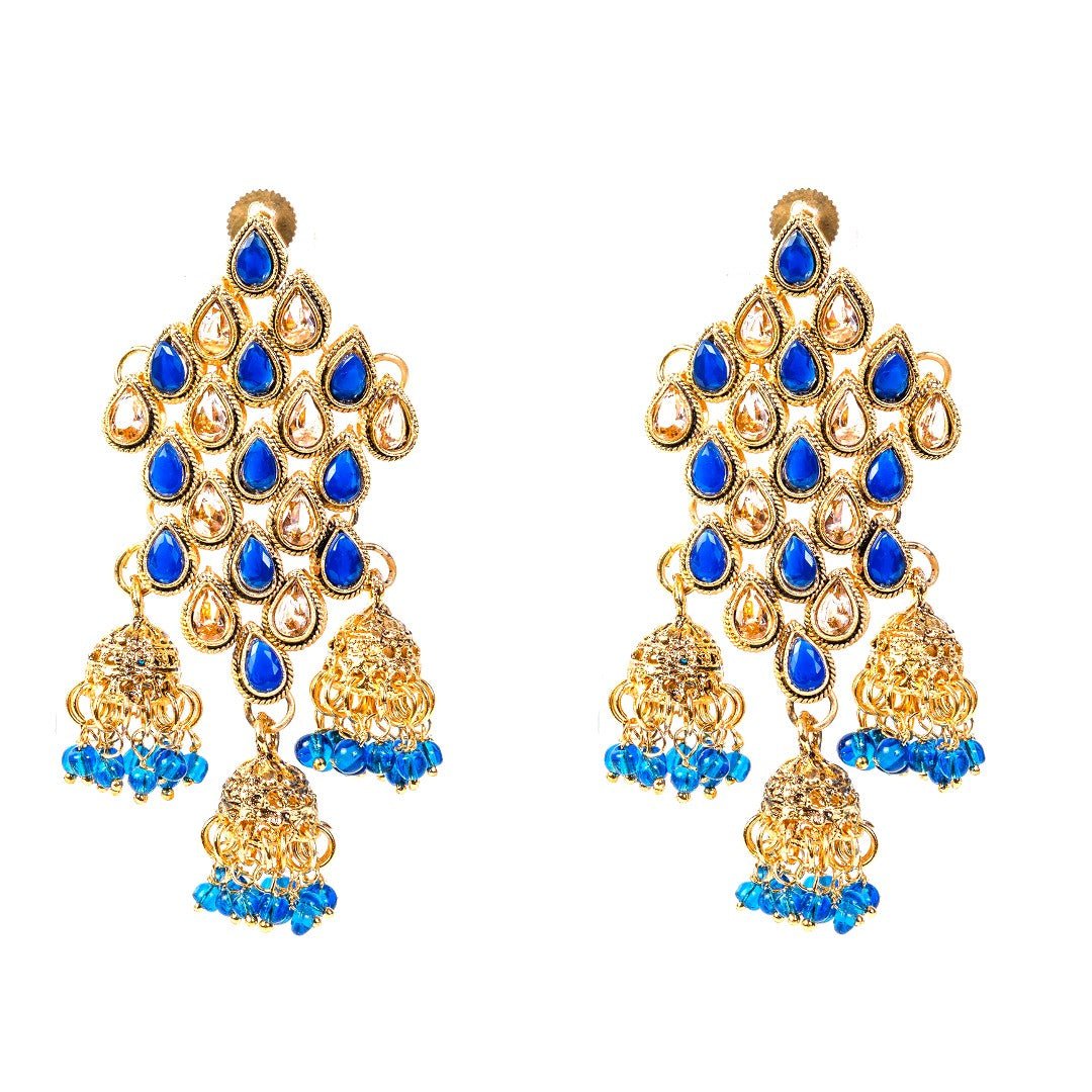 Indian Chandelier Earrings - vistoso.pk