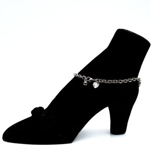 Italian Rhodium Chain Anklet - vistoso.pk