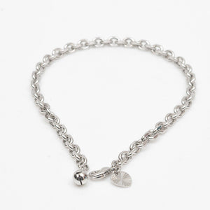 Italian Rhodium Chain Anklet - vistoso.pk