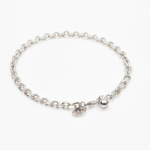 Italian Rhodium Chain Anklet - vistoso.pk