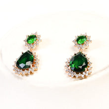 Load image into Gallery viewer, Luxury Green Emerald Earring - vistoso.pk
