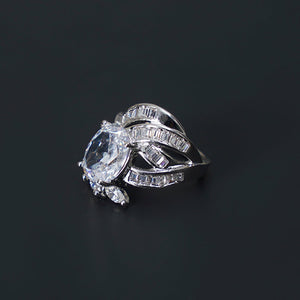 Moon Light rhodium Ring - vistoso.pk