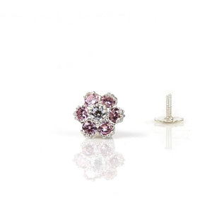 PINK FLOWER NOSE SCREW STUD - vistoso.pk