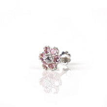 Load image into Gallery viewer, PINK FLOWER NOSE SCREW STUD - vistoso.pk
