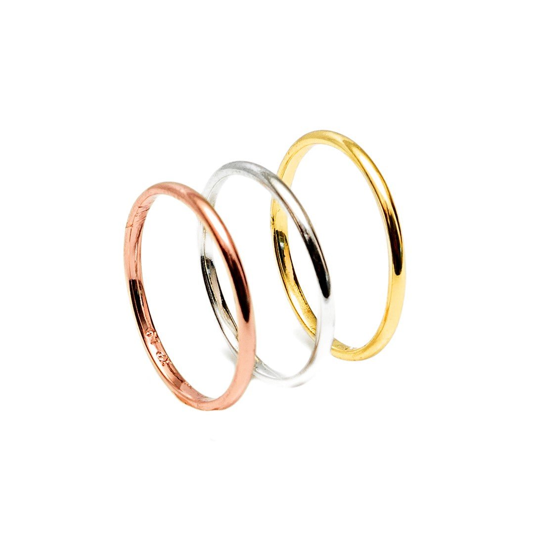 Plain Stackable Rings 1.5mm - vistoso.pk