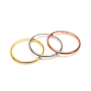 Plain Stackable Rings 1.5mm - vistoso.pk