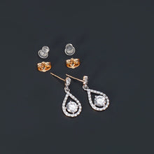 Load image into Gallery viewer, Pressed stone in Tear Drop Earring - vistoso.pk
