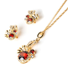 Load image into Gallery viewer, Red Wonderland Sapphire Set - vistoso.pk
