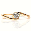 Sleek Solitaire Round Cut Ring - vistoso.pk