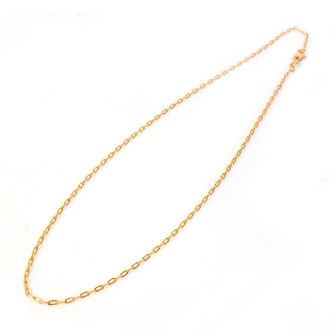 Square Trace Chain Gold Plated - vistoso.pk