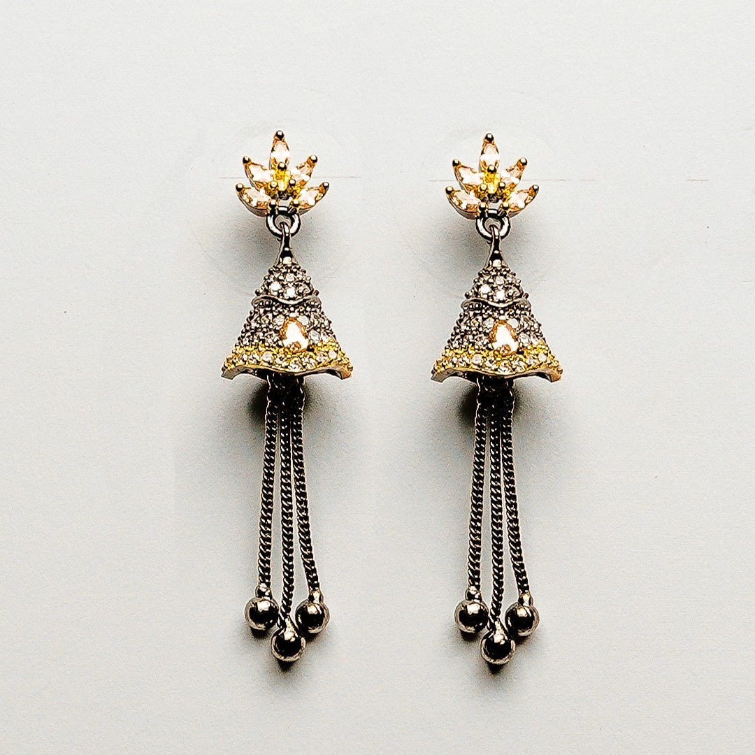 THE BLACK STONE Earring - vistoso.pk