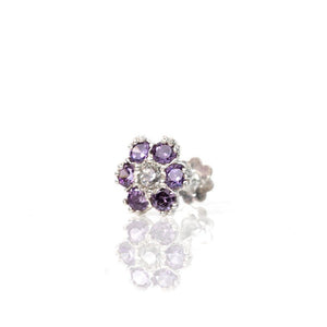 VIOLET FLOWER NOSE SCREW STUD - vistoso.pk