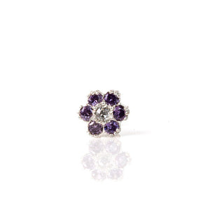 VIOLET FLOWER NOSE SCREW STUD - vistoso.pk